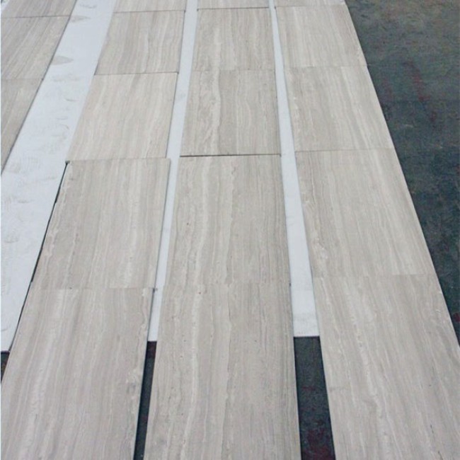 White wood marble tiles